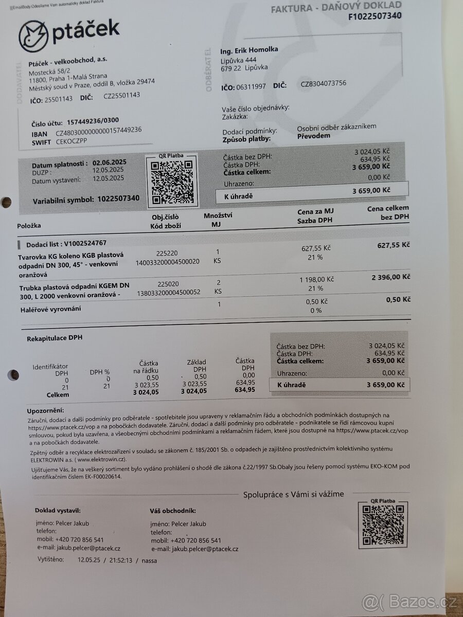 Nové potrubí KG dn 300 - 2