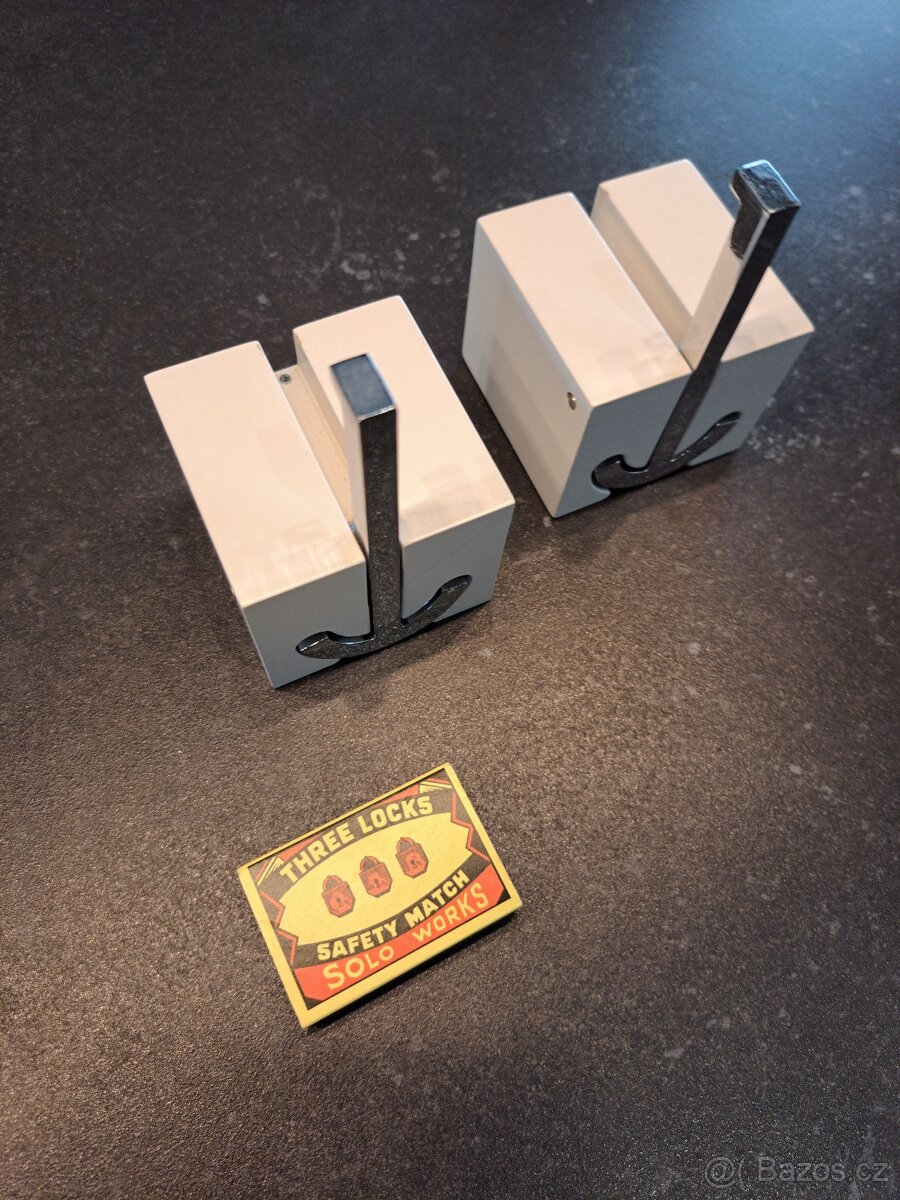 Designové koupelnové háčky ANCORA, 2 ks - levně - 2