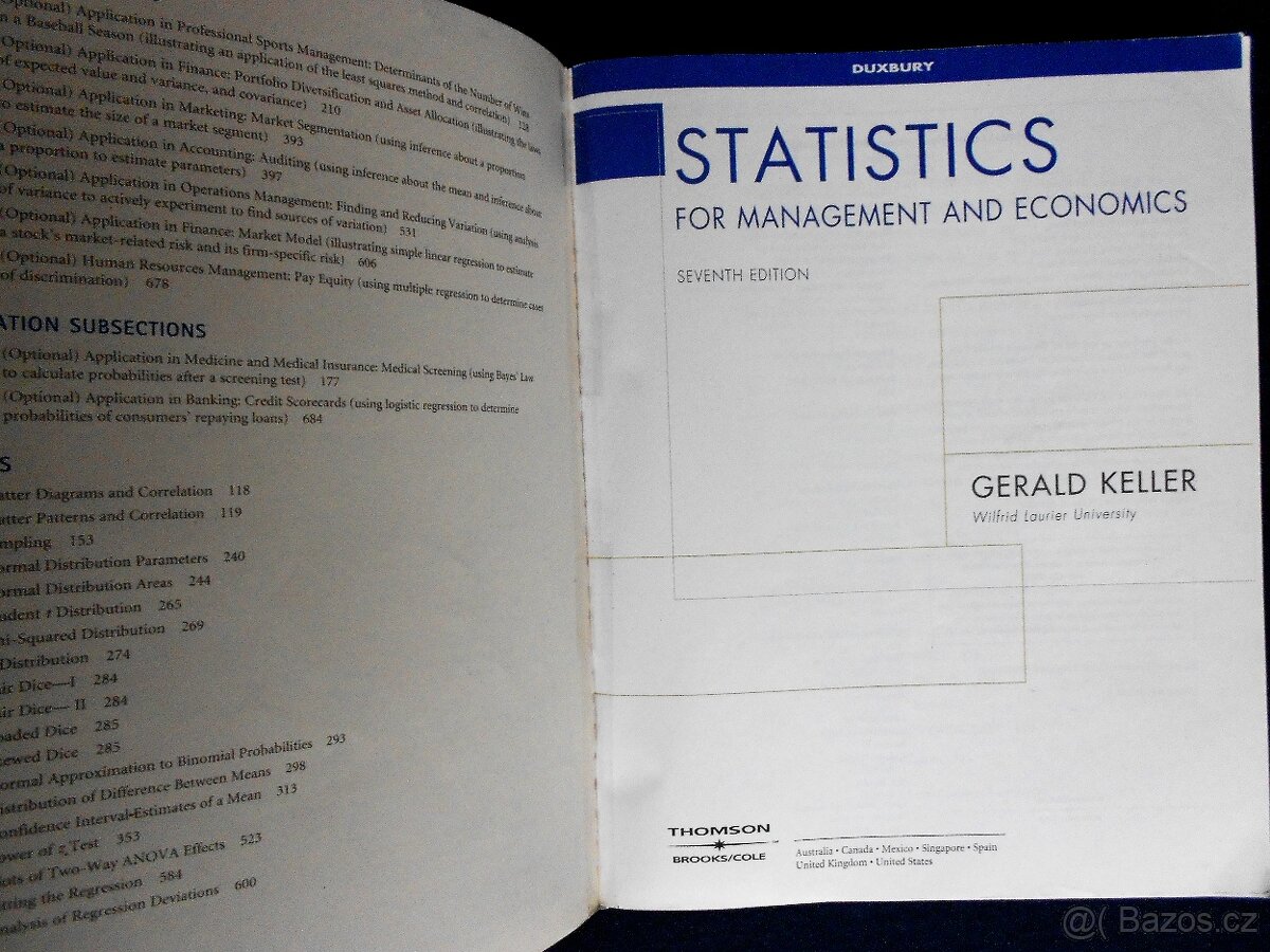 STATISTICS for Management and Economics s CD - 2