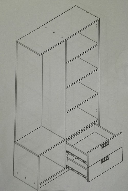 předsíňová stěna, nová - 2