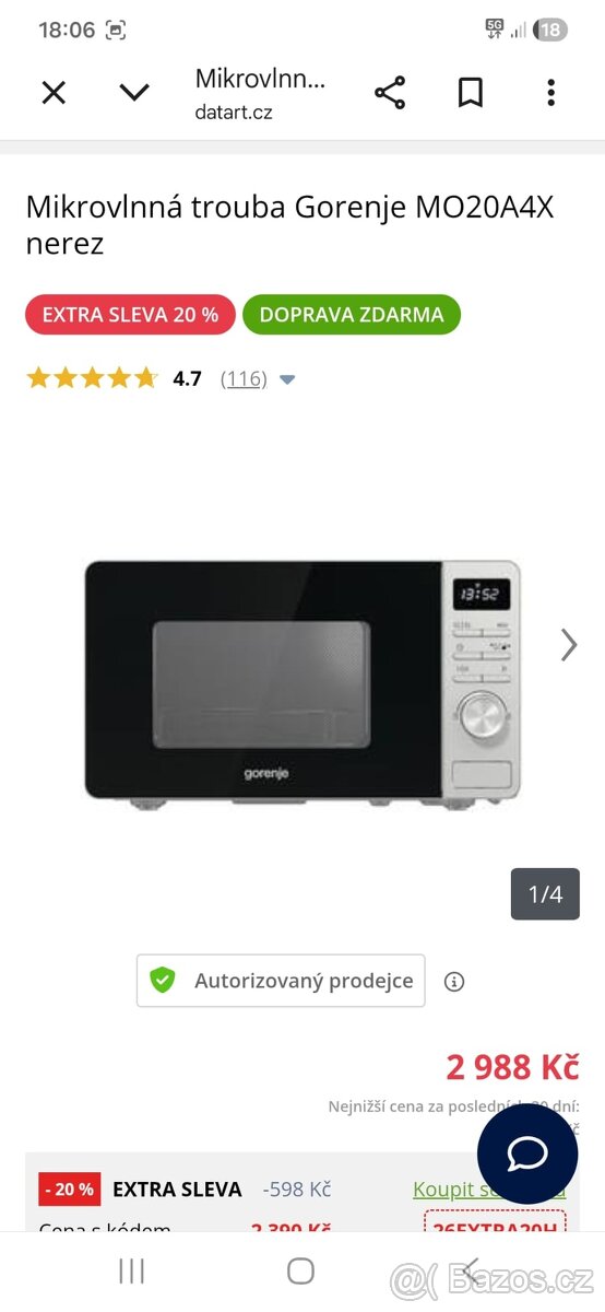 Mikrovlnná trouba Gorenje - 2