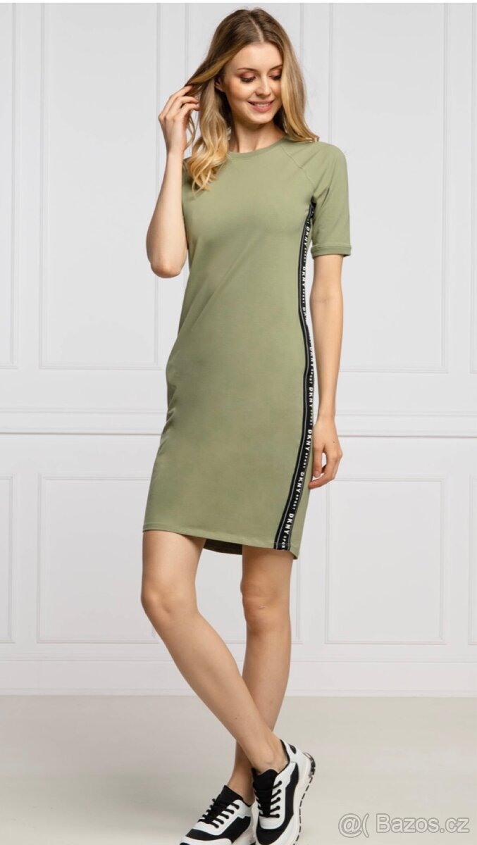 DKNY zelené šaty - 2
