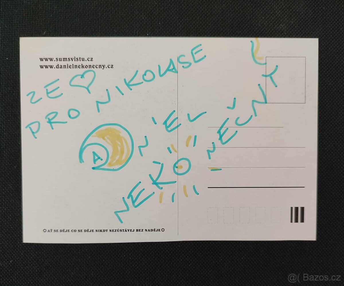 ORIGINÁL AUTOGRAM NA FOTOGRAFII DANIEL NEKONEČNÝ-2 - 2