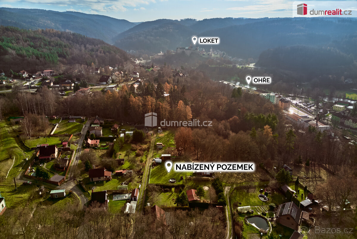 Pozemky pro bydlení, 1197 m2, Loket - 2