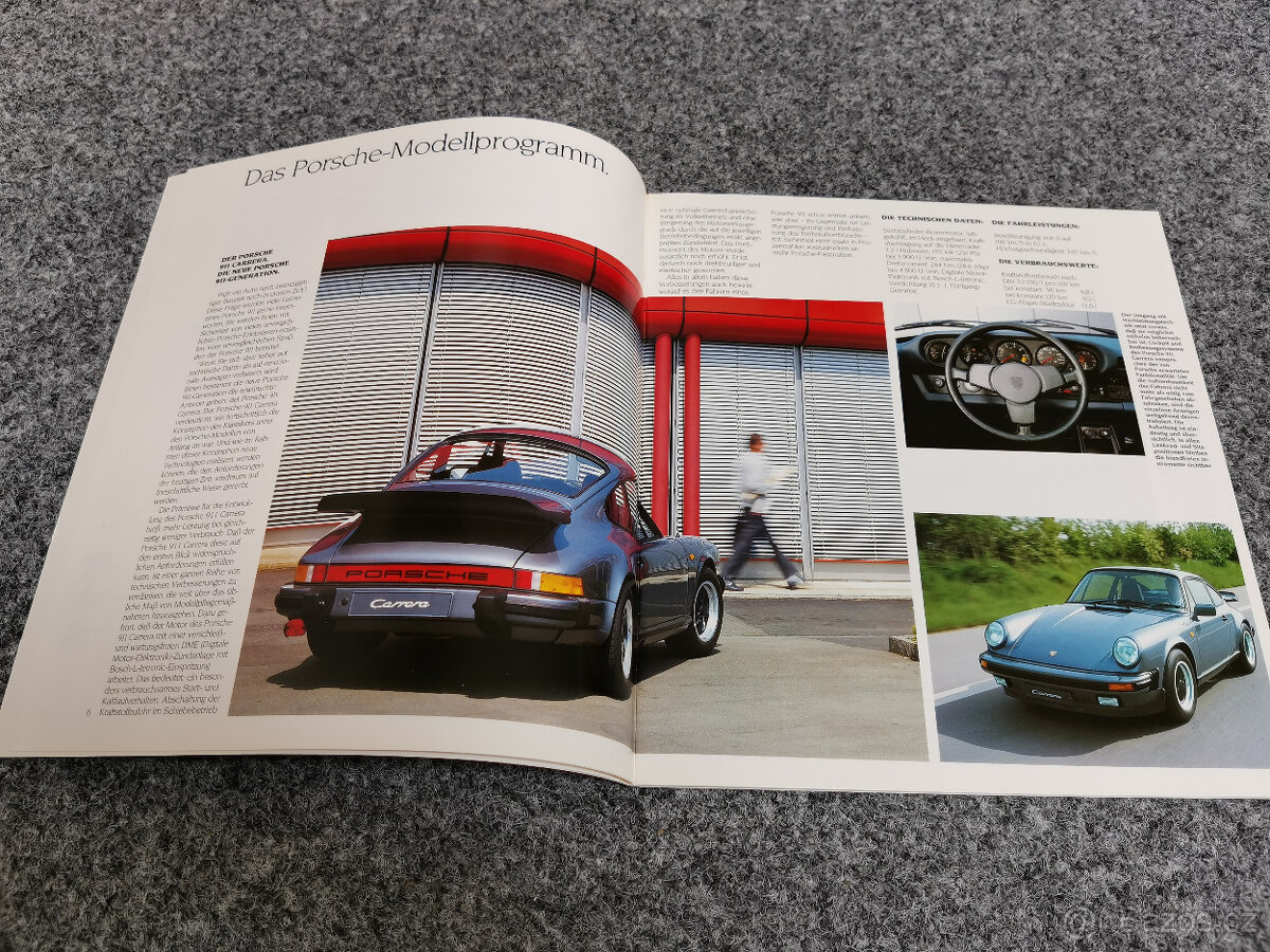 Prospekt Porsche výrobní program, 38 stran, německy, 1983 - 2