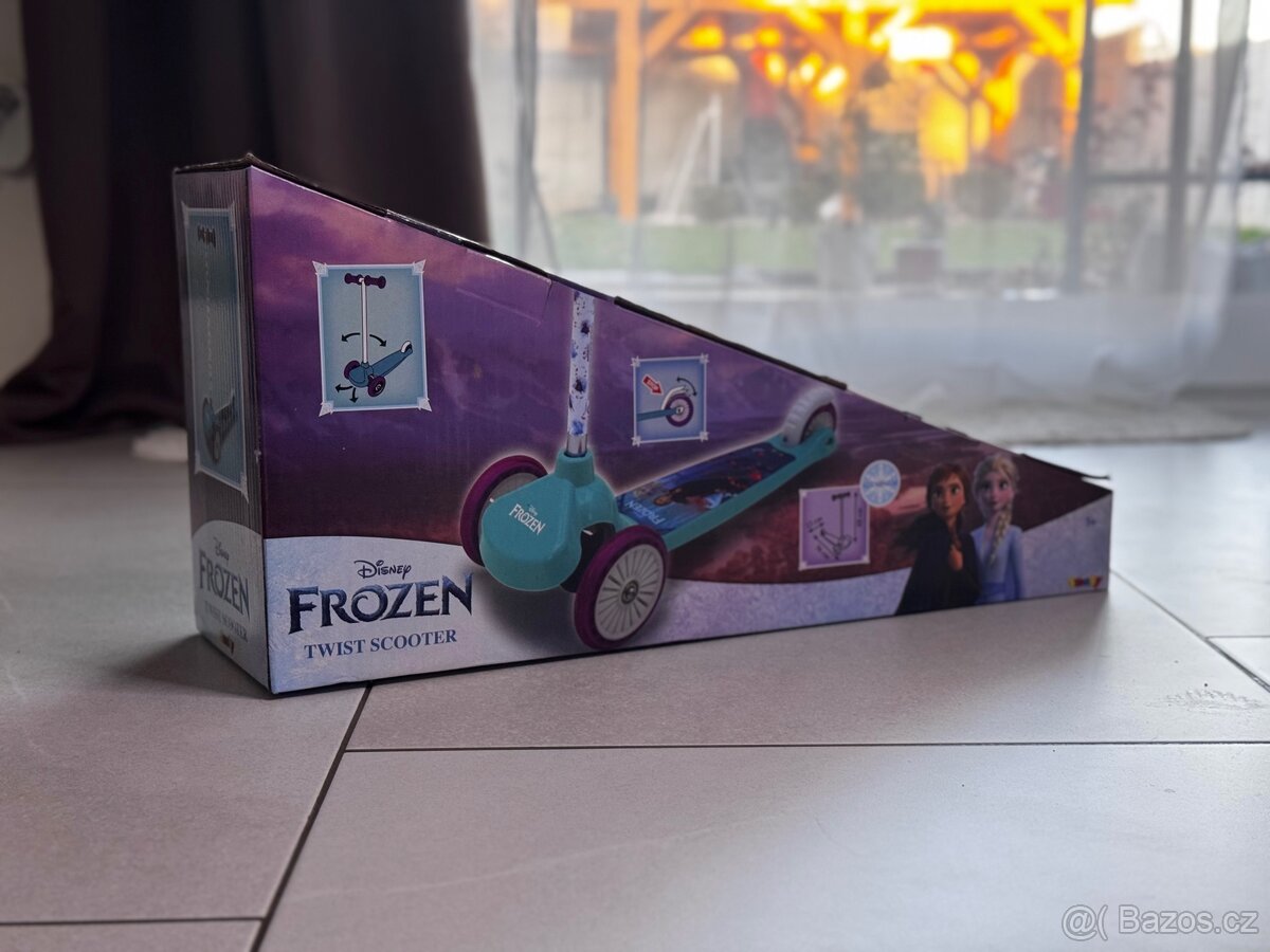 Smoby Disney FROZEN Twist Scooter - NOVÝ / NESLOŽENÝ - 2