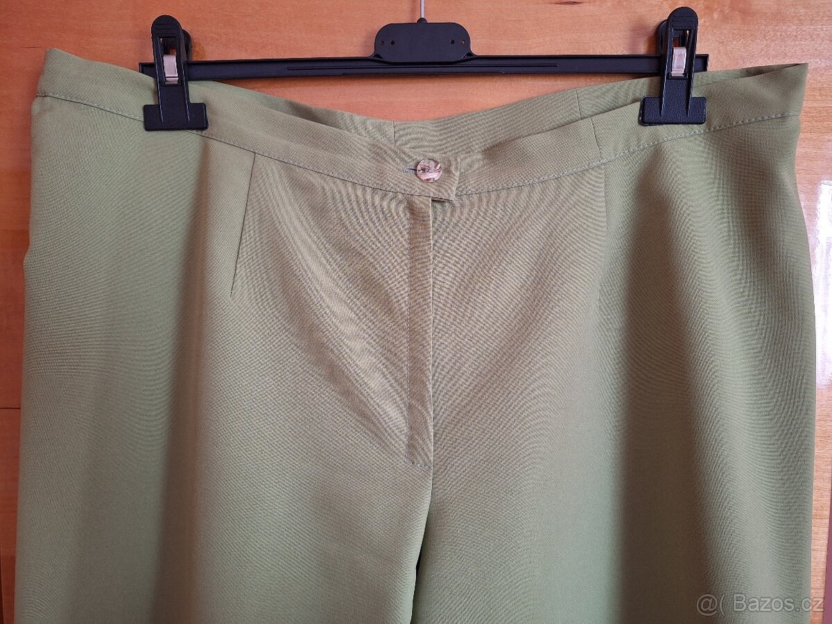 Pistáciové tříčtvrteční kalhoty XXL - 2