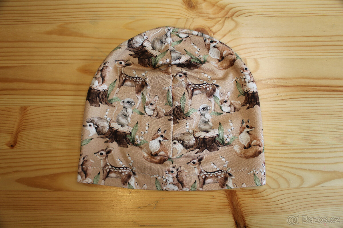 Dětská podzimní čepička - více motivů - 2