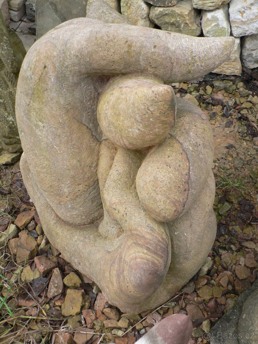 Zahradní socha - plameny - 2