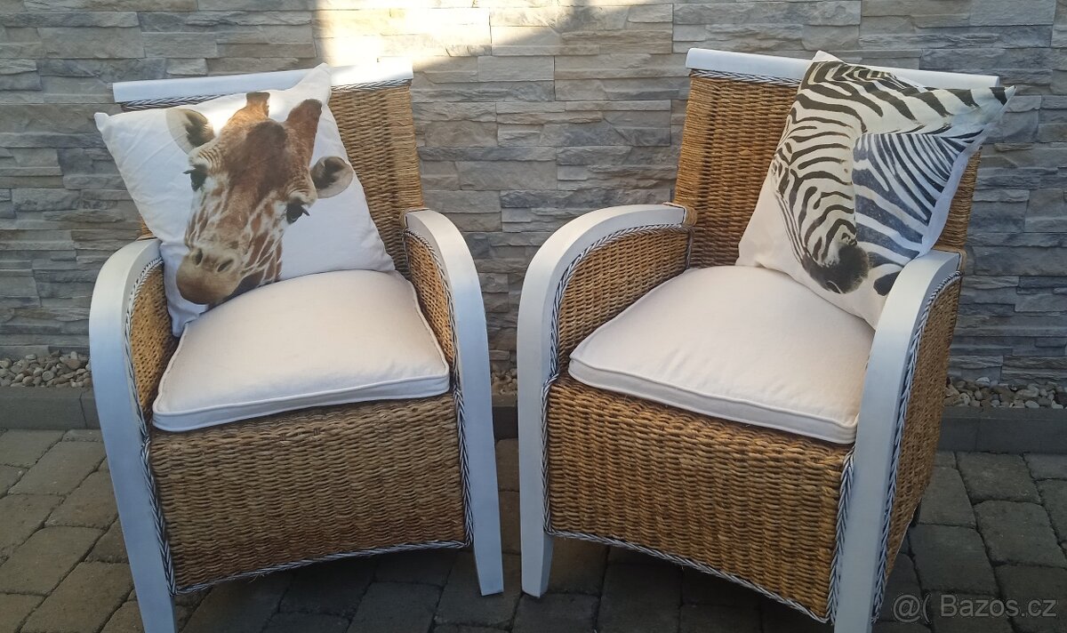 Ratanová křesla 2ks - 2