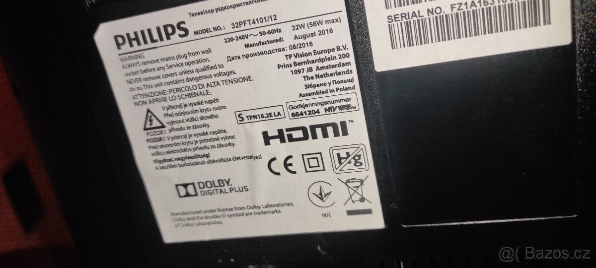 Televize Philips 80cm 32PFT4100 - 2