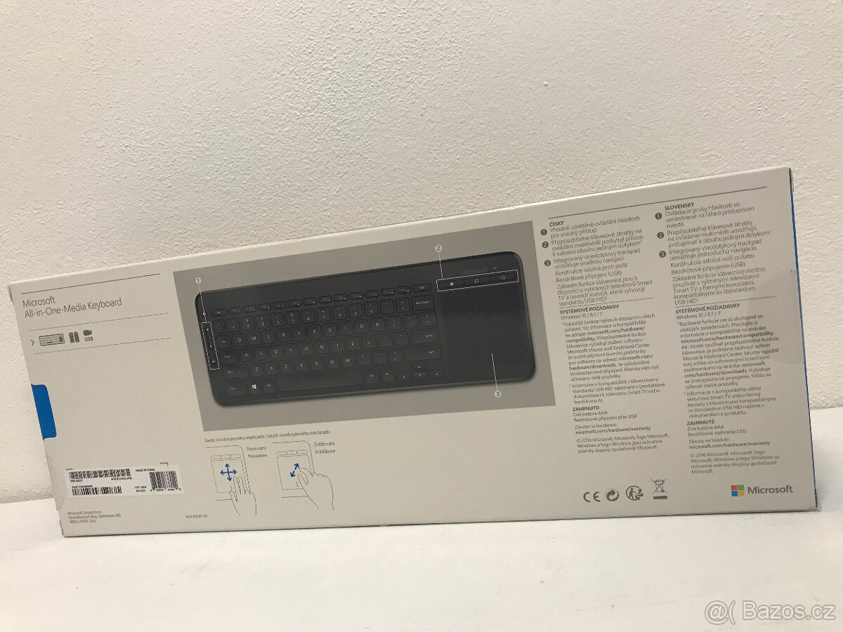 Bezdrátová klávesnice Microsoft All-in-One Media Keyboa NOVÁ - 2