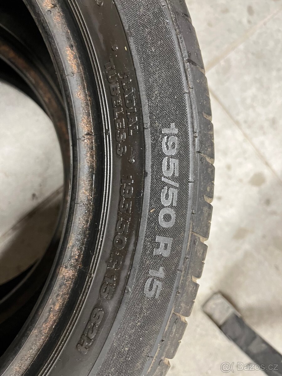 Pneumatiky Tomket a Continental 195/50/R15 - 2