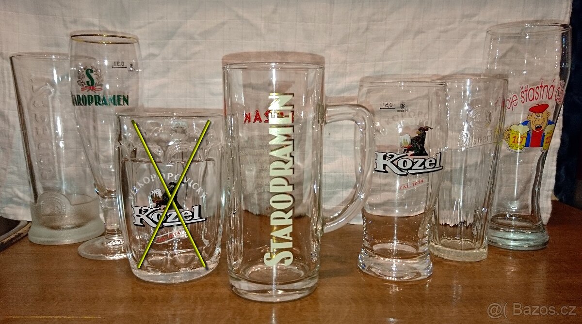 "Chlapský křišťál" - Pivní sklenice 17ks - 2