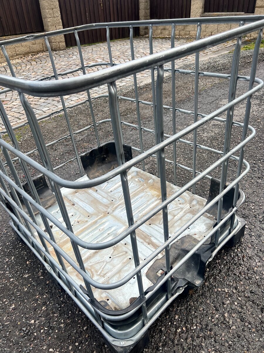 IBC klec na kubíkovou nádrž, plast, pozink - 2