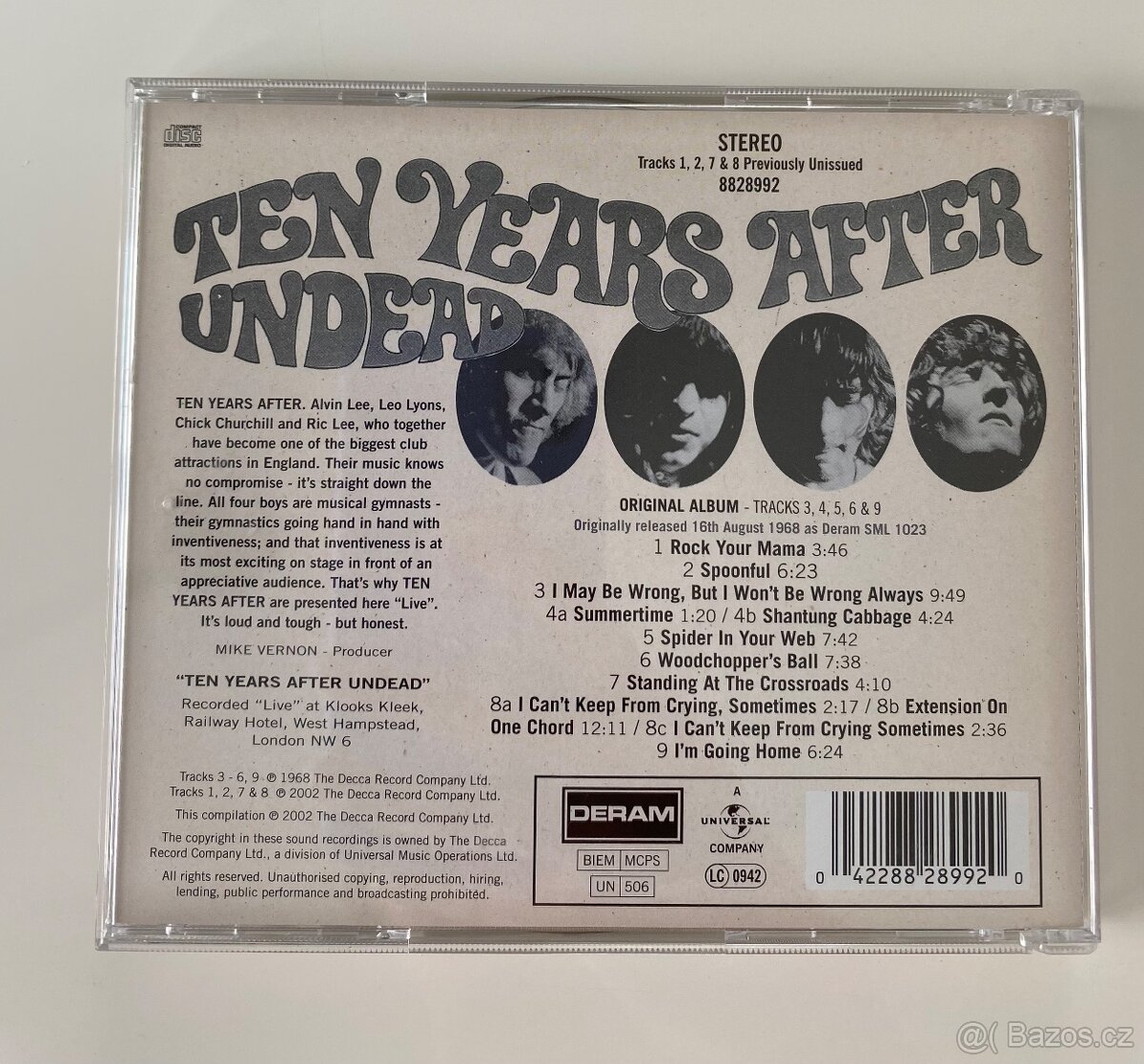 CD Ten Years After - Undead - 2