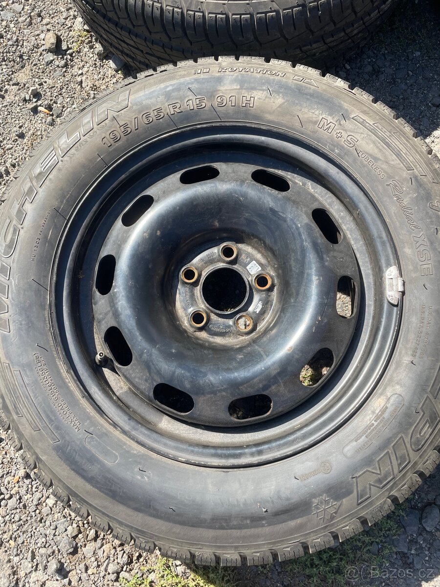 5x100 R15 195/65 Zimní 7mm Dot24 - 2