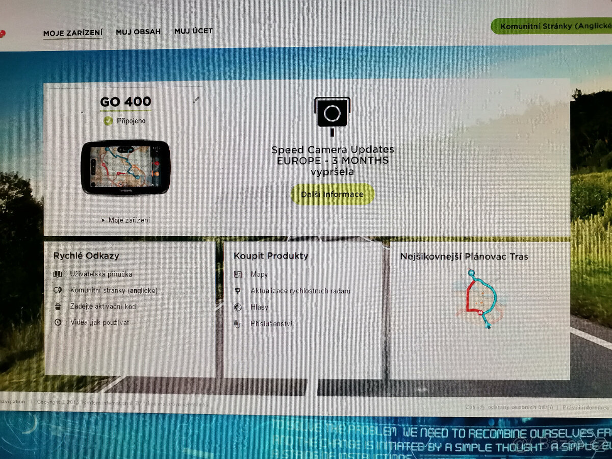 Navigace TOMTOM GO 400 Aktualizovaná Mapy 2022 - 2