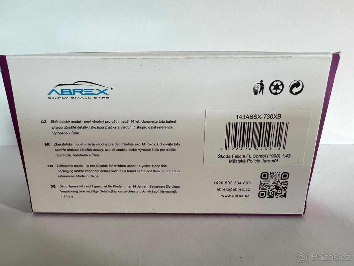 Abrex Škoda Felicia FL Combi (1998) 1:43 - MP Jaroměř - 2