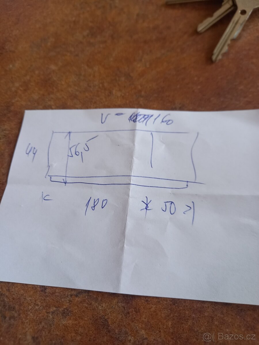 Starý sekretář 50.léta + skříň, velmi dobrý stav. - 2