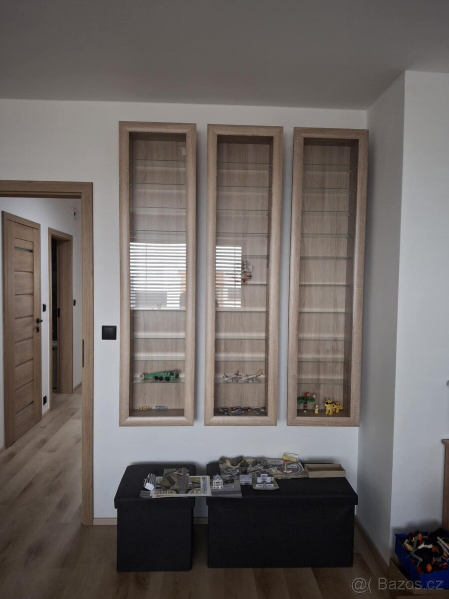 Nástěnná vitrína BORA - dub sonoma - 2