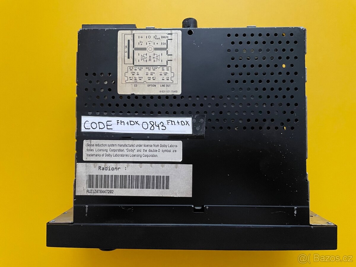 Audi Delta CC autorádio originál 80 100 A4 A6 - 2