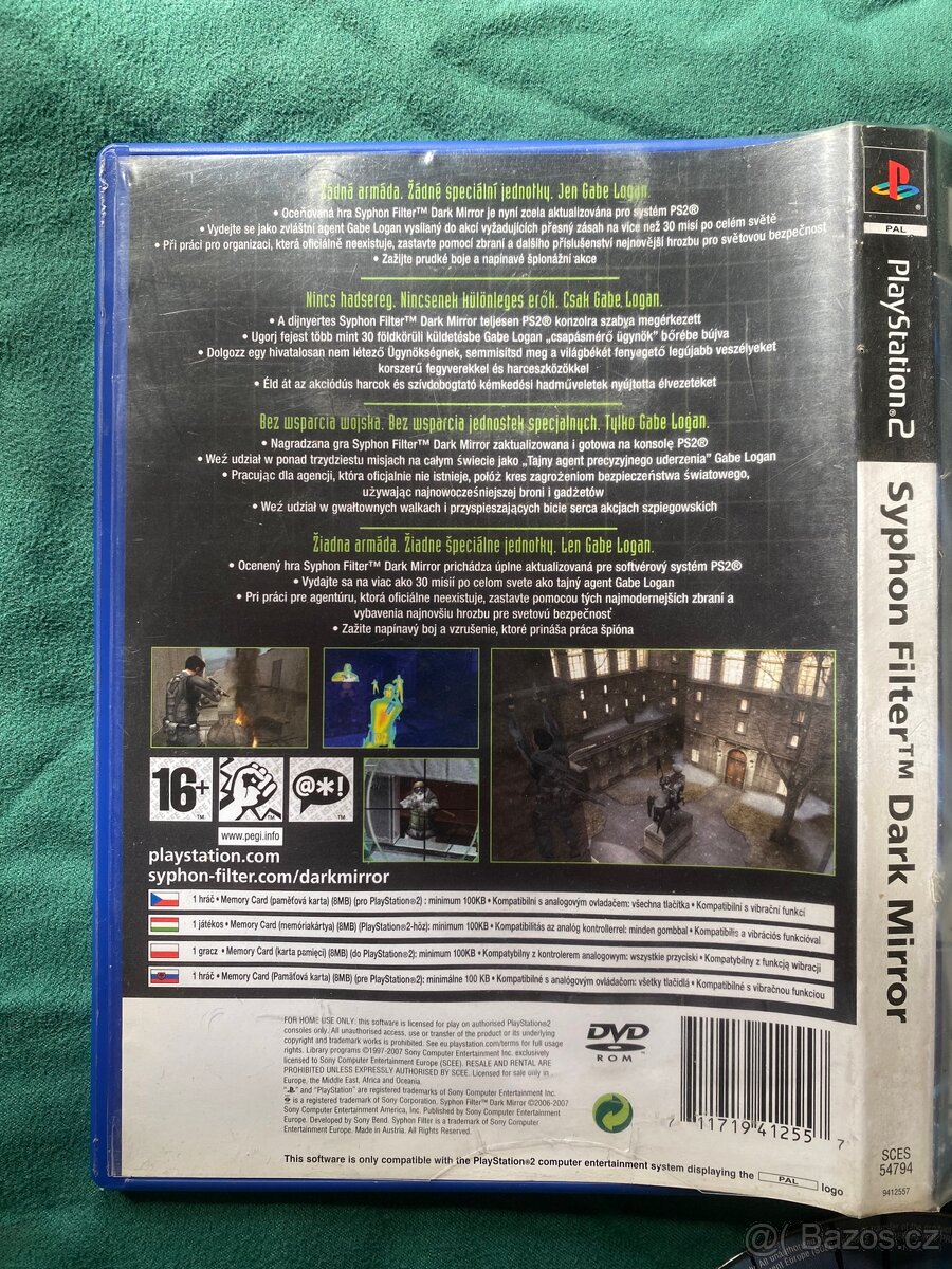 PS2 Syphon Filter: Dark Mirror CZ obal - 2