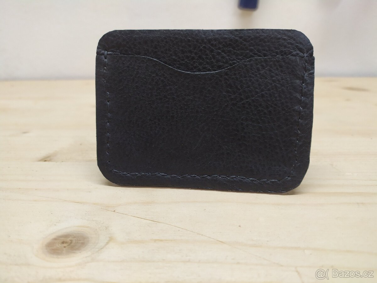 Kožené pouzdro na doklady – ruční výroba - 2