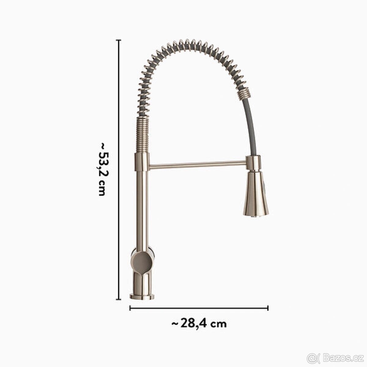 Stojánková dřezová baterie - nerez ocel KI-1172 - 2