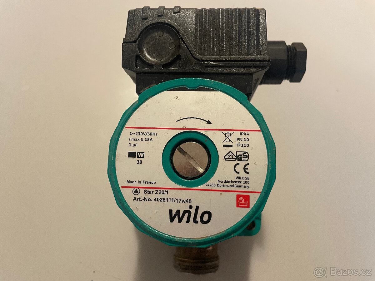 Oběhové čerpadlo Wilo Star Z 20/1 na TUV - k boileru - 2
