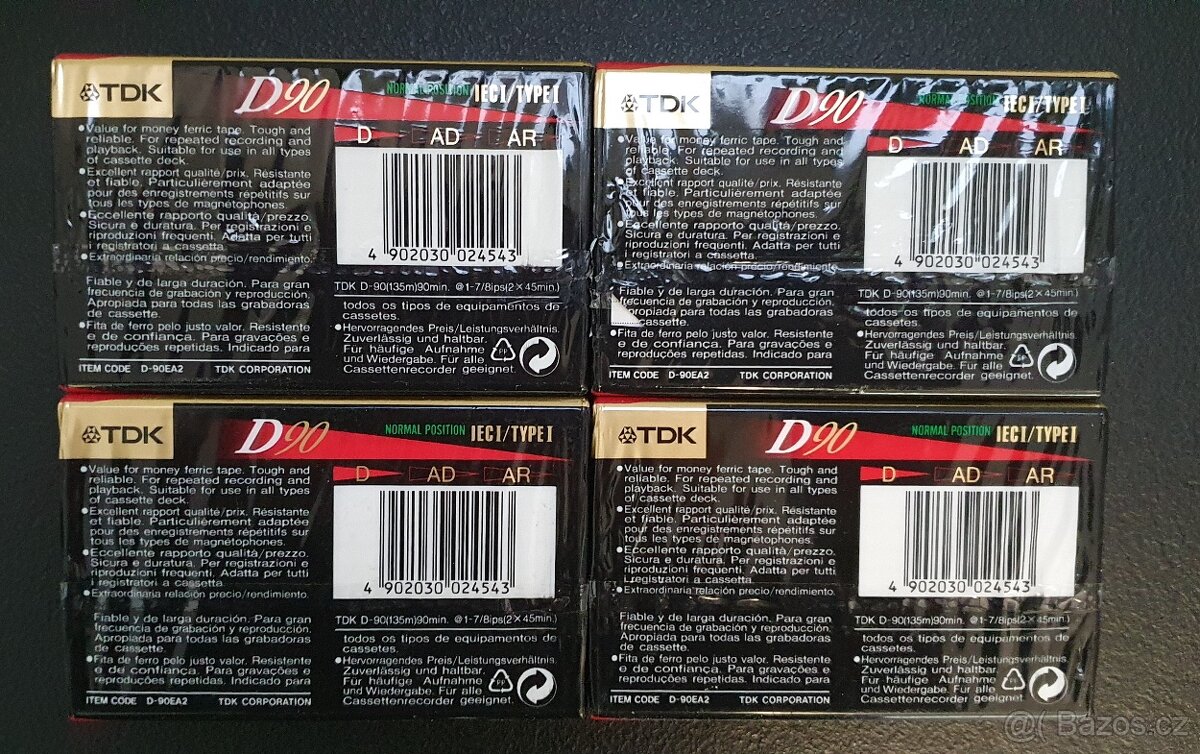 Audiokazety TDK D 90 - 2