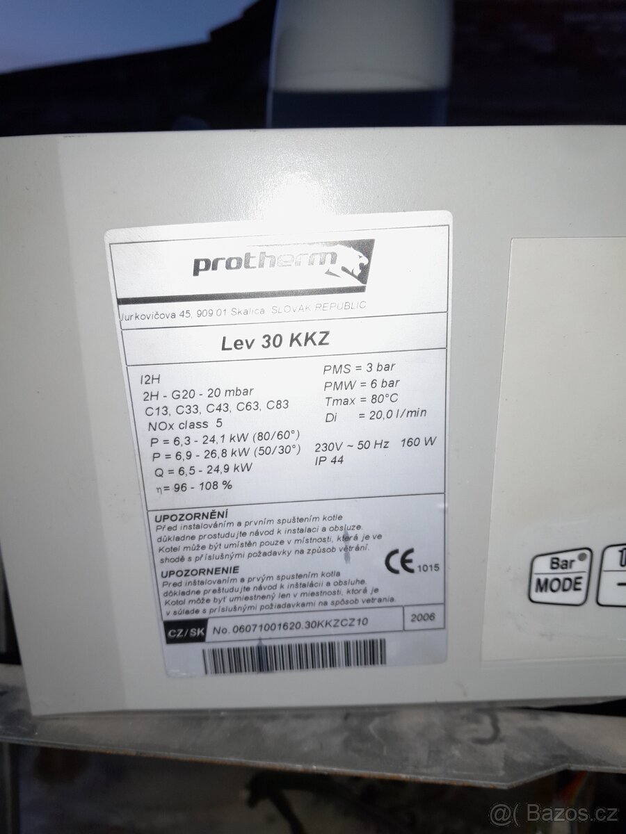 Plynový kotel Protherm Lev - 2