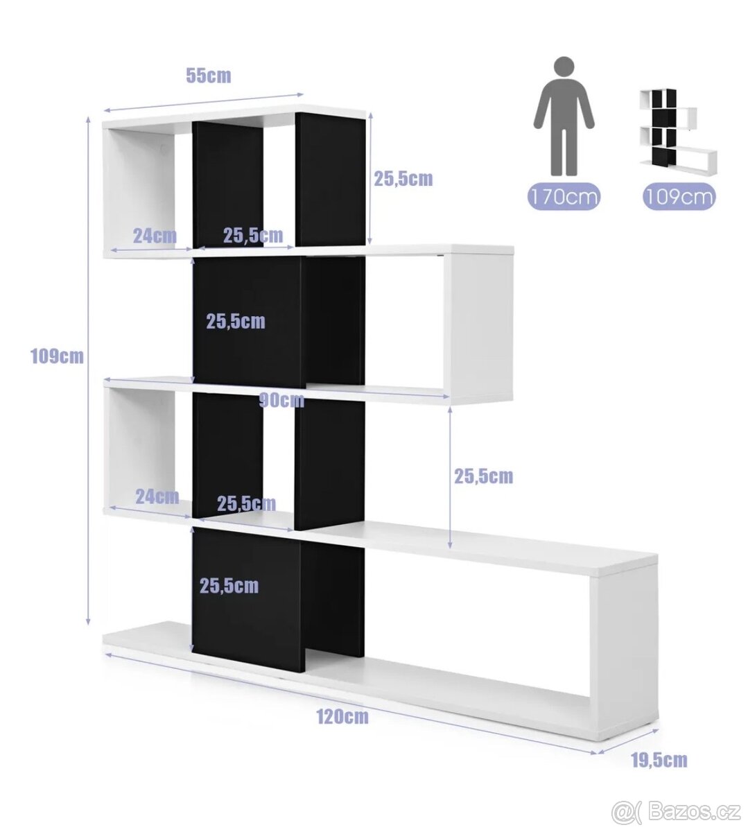 Regál - knihovna - 2