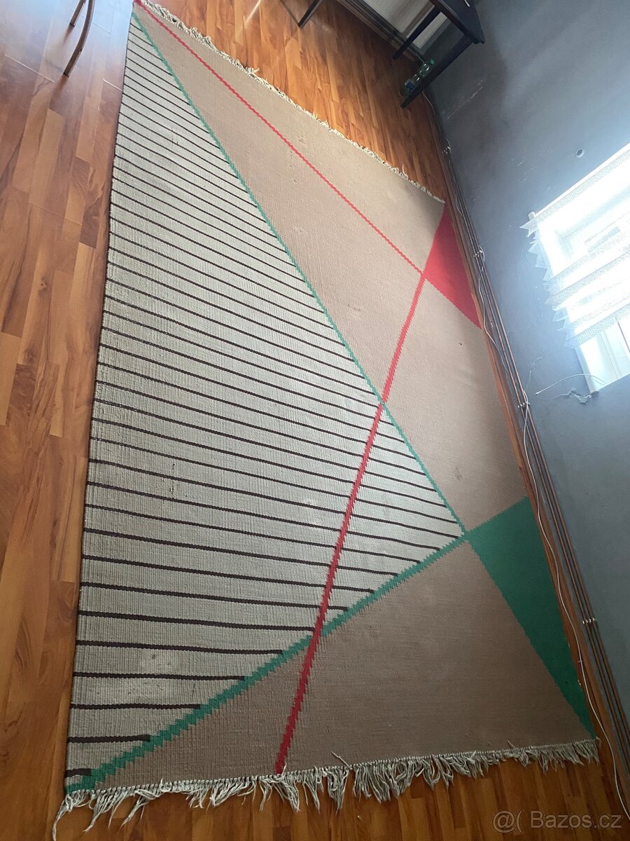 Geometrický koberec Antonín Kybal 50.léta - 2