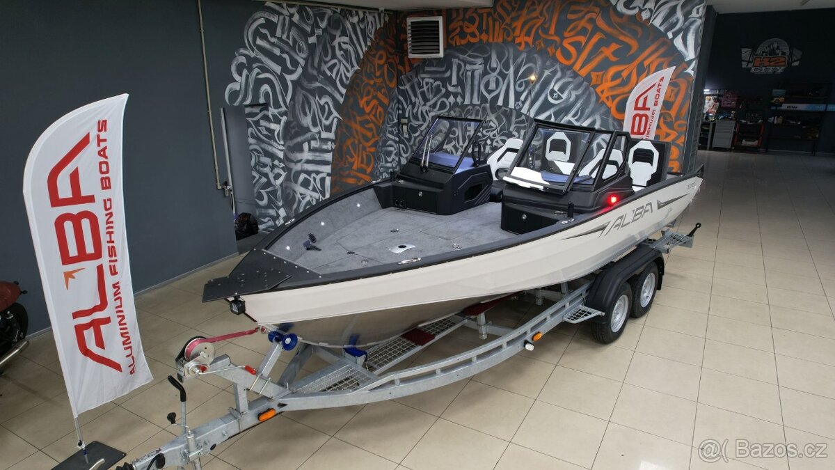Prodám špičkový rybářský hliníkový člun ALBA 570 - 2