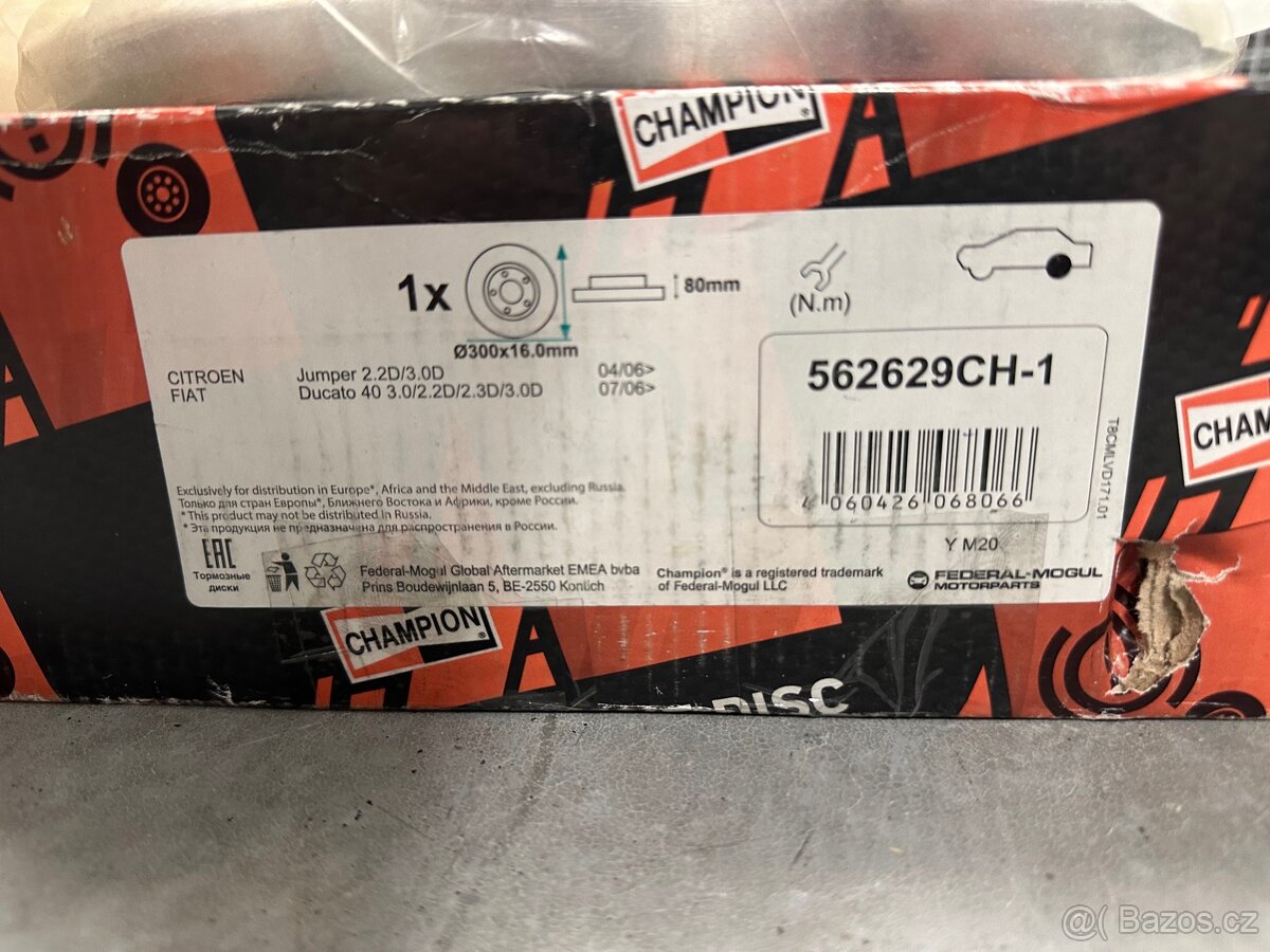 CHAMPION 562629CH-1 Brzdový kotouč - 2