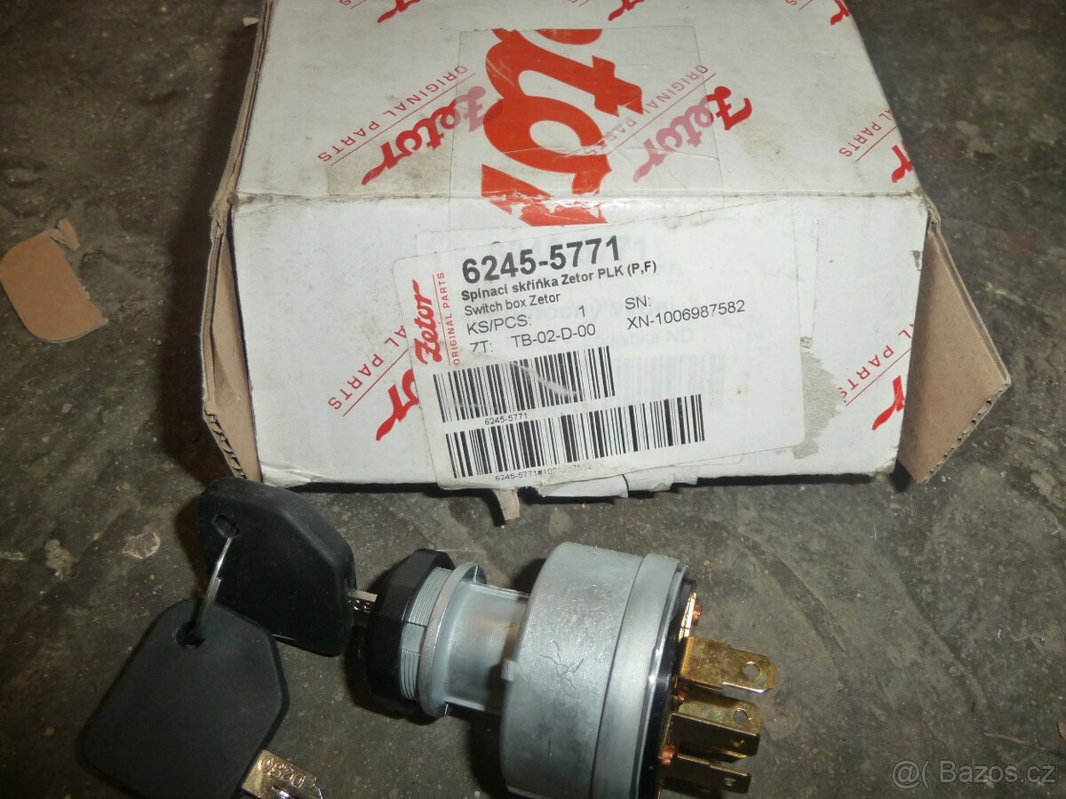 Nová spínací skříňka Zetor se 4 klíčky - 2