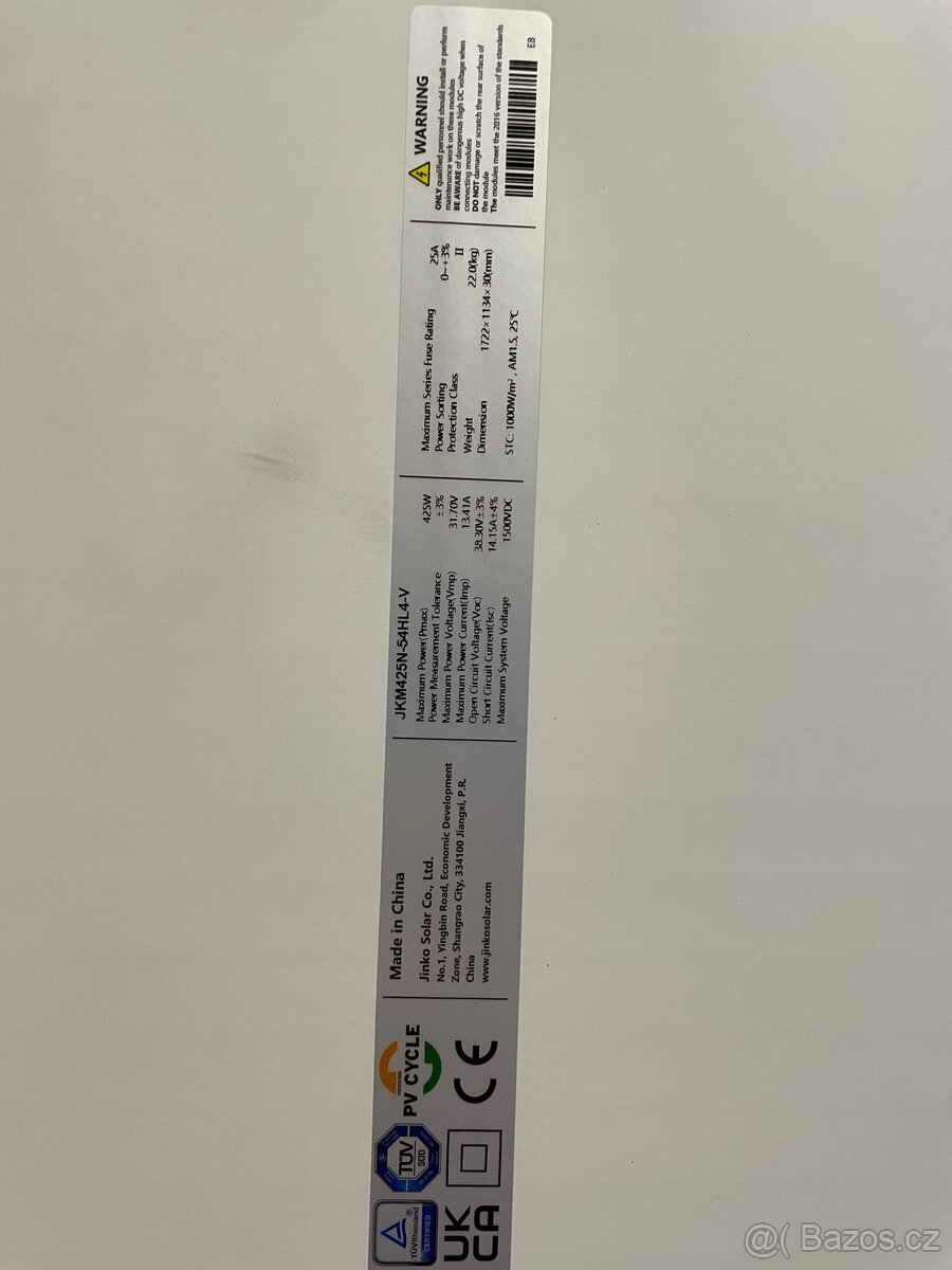 20x JINKO Tiger Neo N-type 425W Black Frame - 2