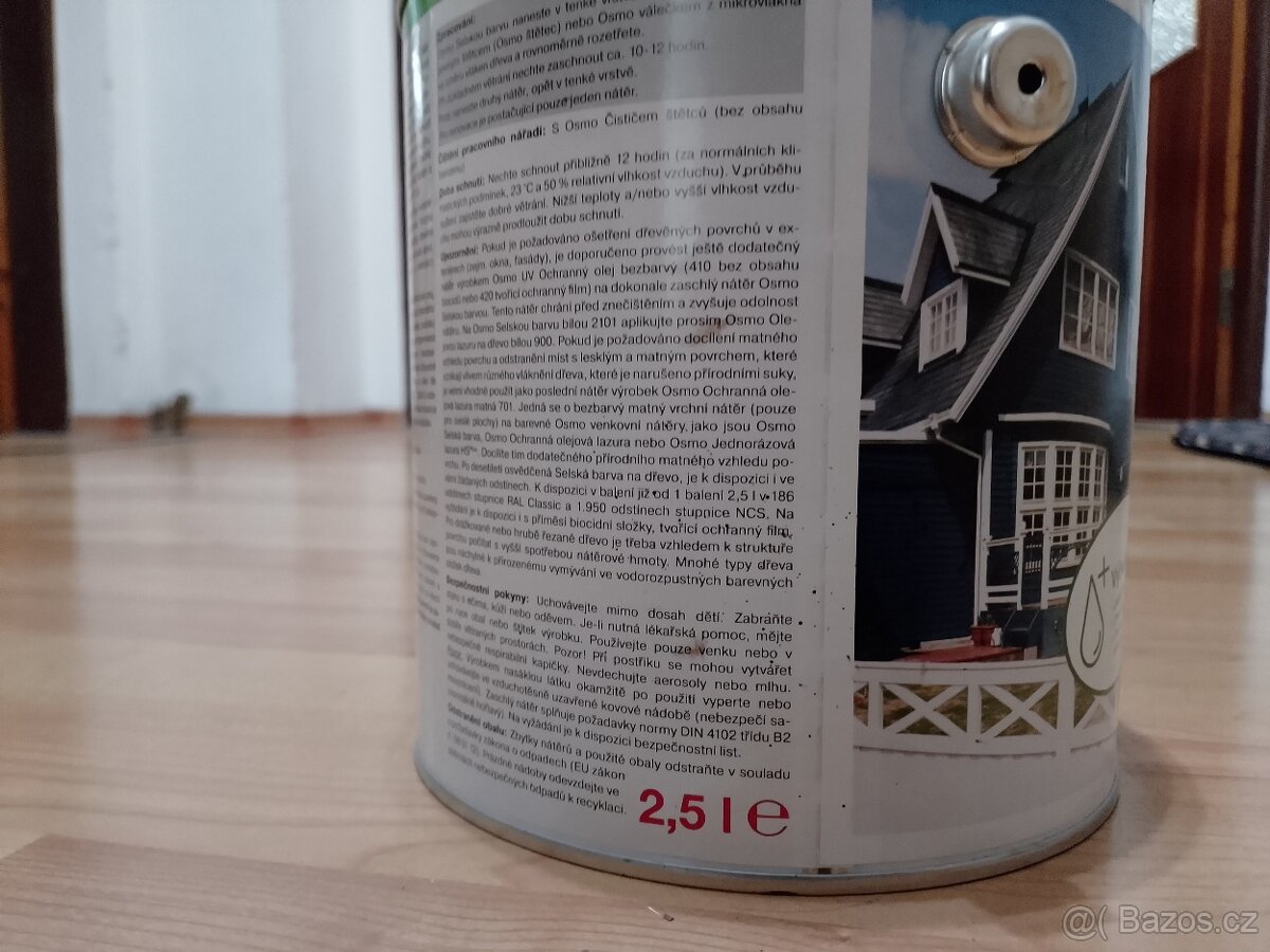 osmo selská barva 2,5 kg - 2