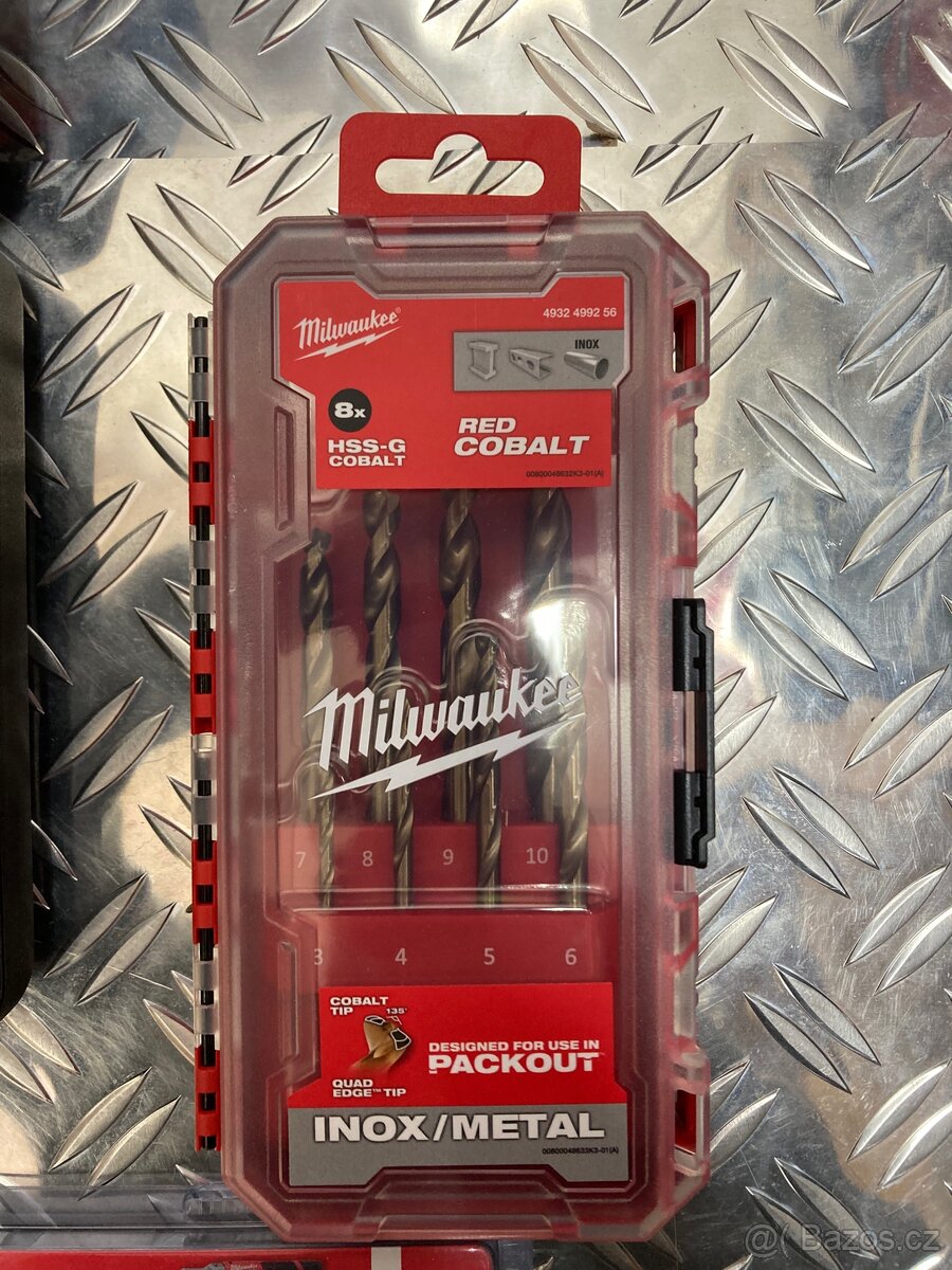 MILWAUKEE sada vrtáků HSS-Co, 8 ks 4932499256 - 2