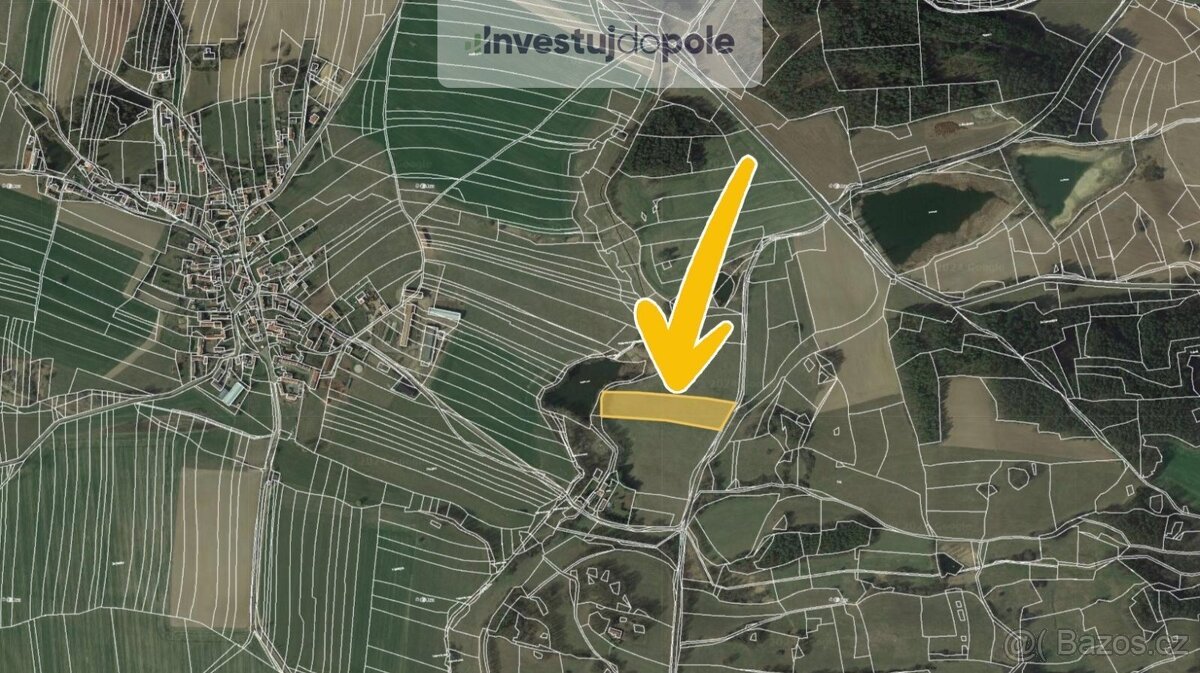 Prodej podílu 11/12 pole 11 440 m², Hrejkovice - Níkovice - 2