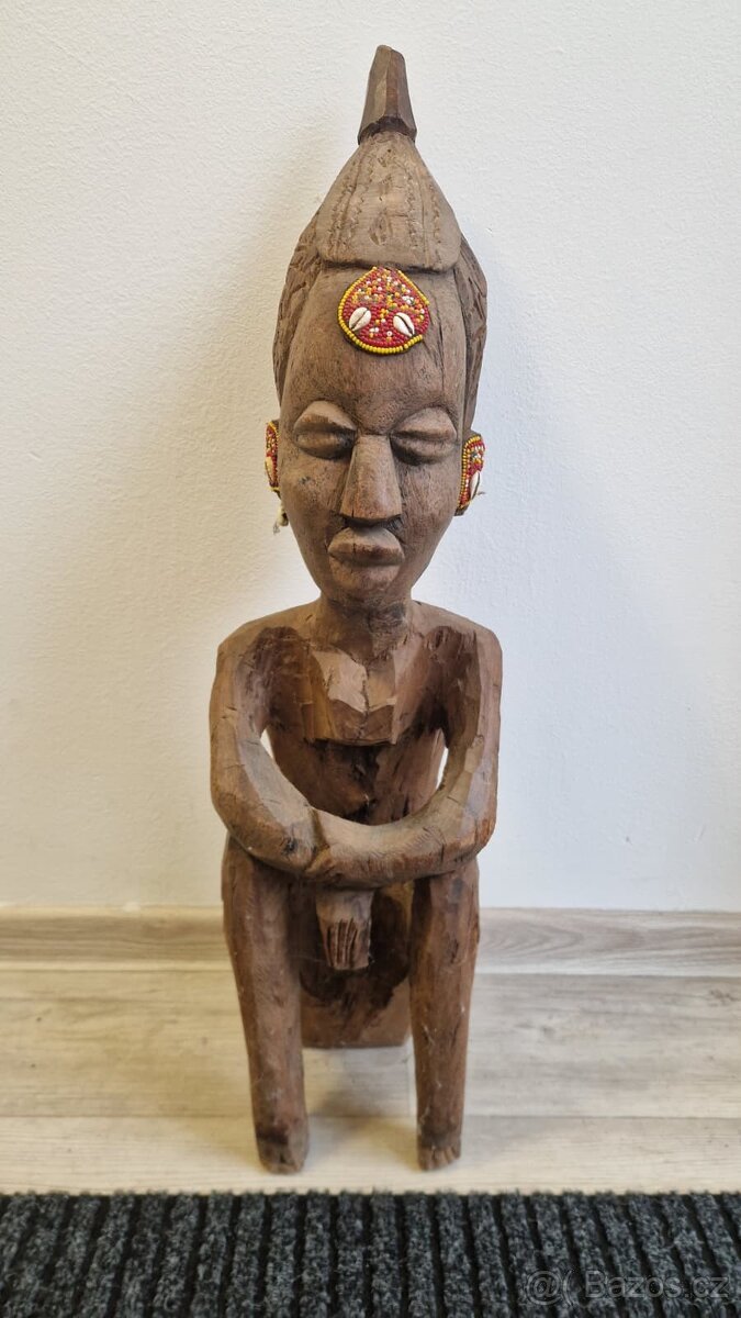 Dvojice ancestorálních figur kmen IGBO - Nigérie, dovoz 1950 - 2
