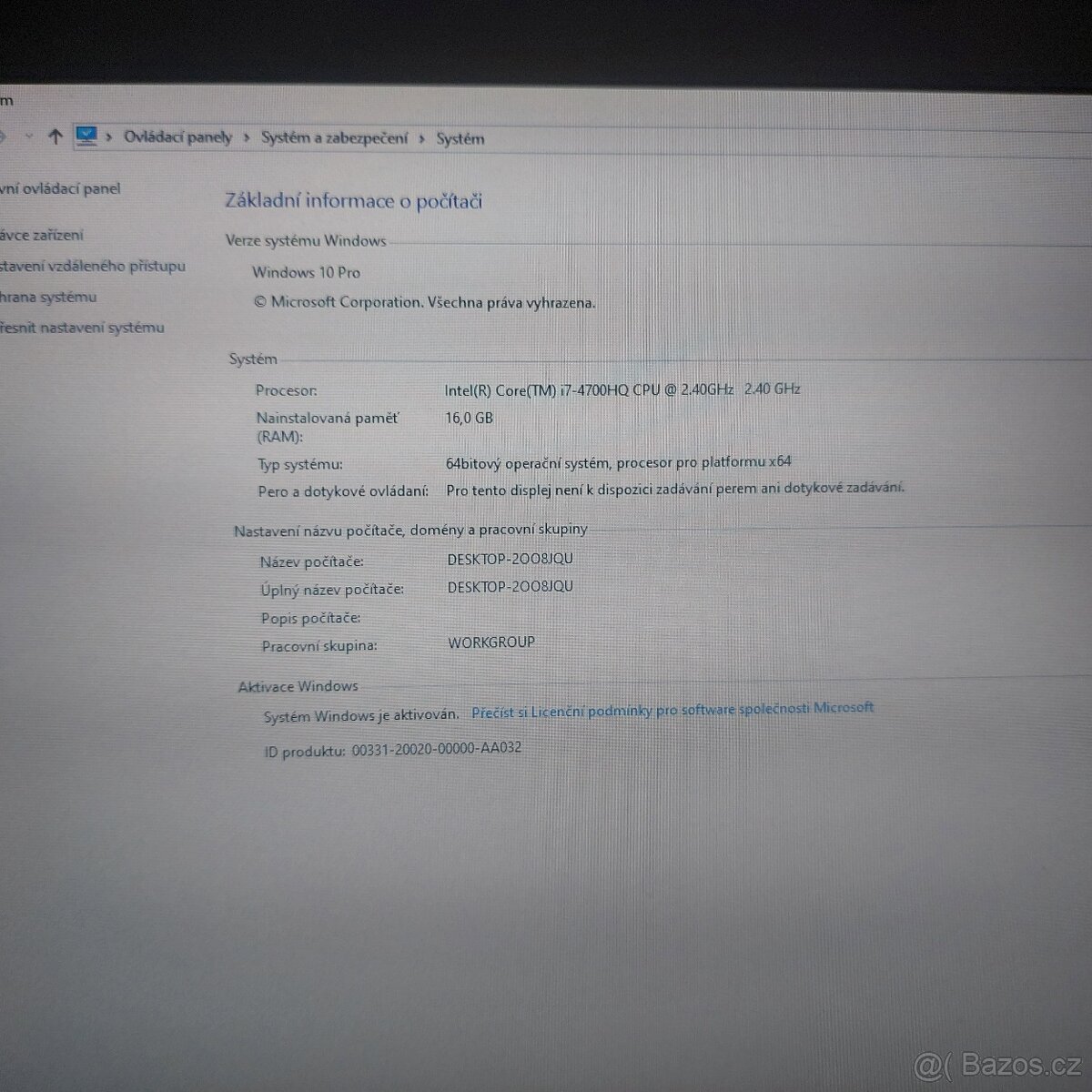 Velký herní notebook MSI 17" 16GB /1 000GB, Core i7 - 2