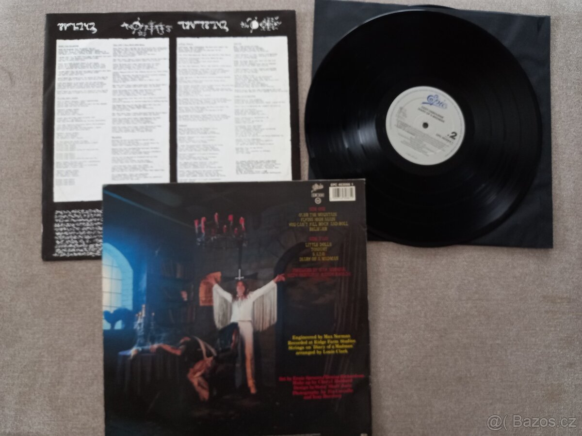 OZZY OSBOURNE „Diary of a Madman“/Epic 1981/+ orig vnut ob, - 2