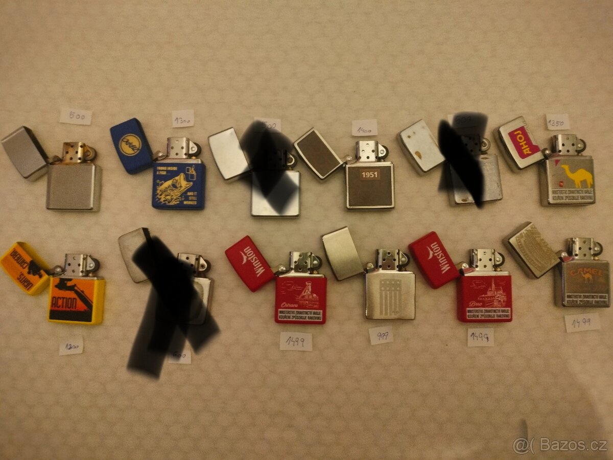 Zippo zapalovače, nové i použité,ceny na foto - 2