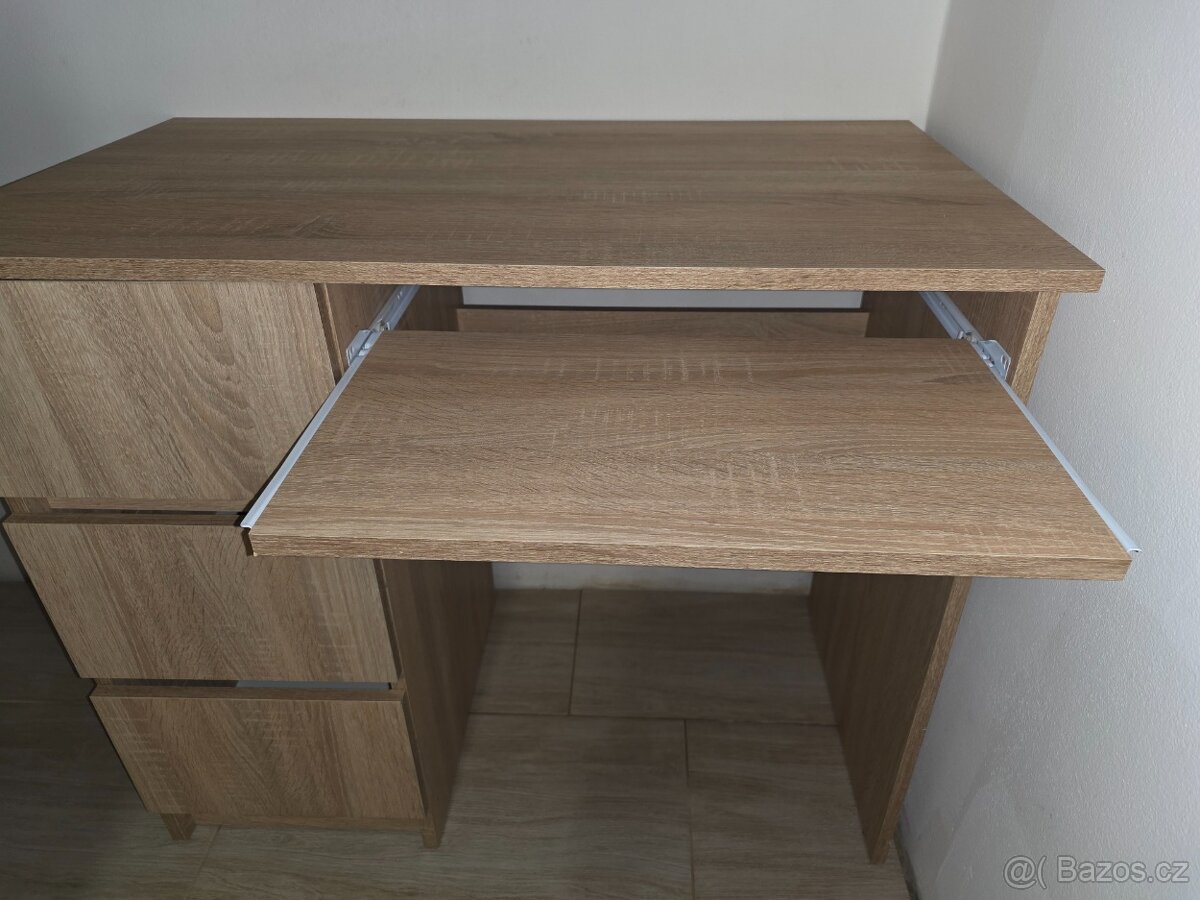 Rezervace: Psací stůl dub Sonoma - 2