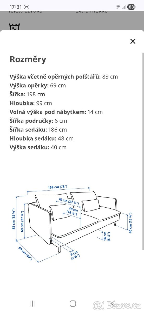 Sedací souprava Ikea Soderhamn - 2