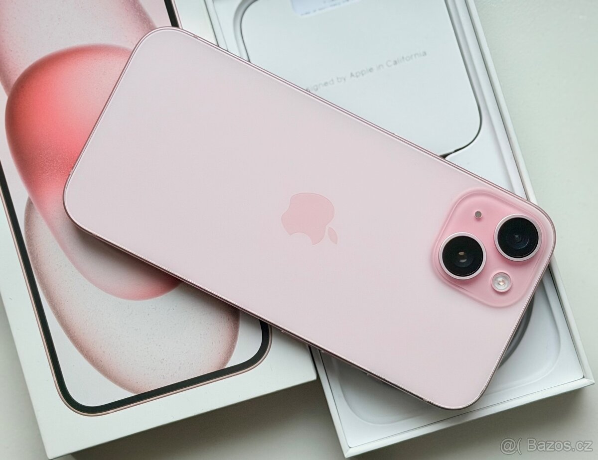 iPhone 15 Pink BATERIE 100% TOP - 2