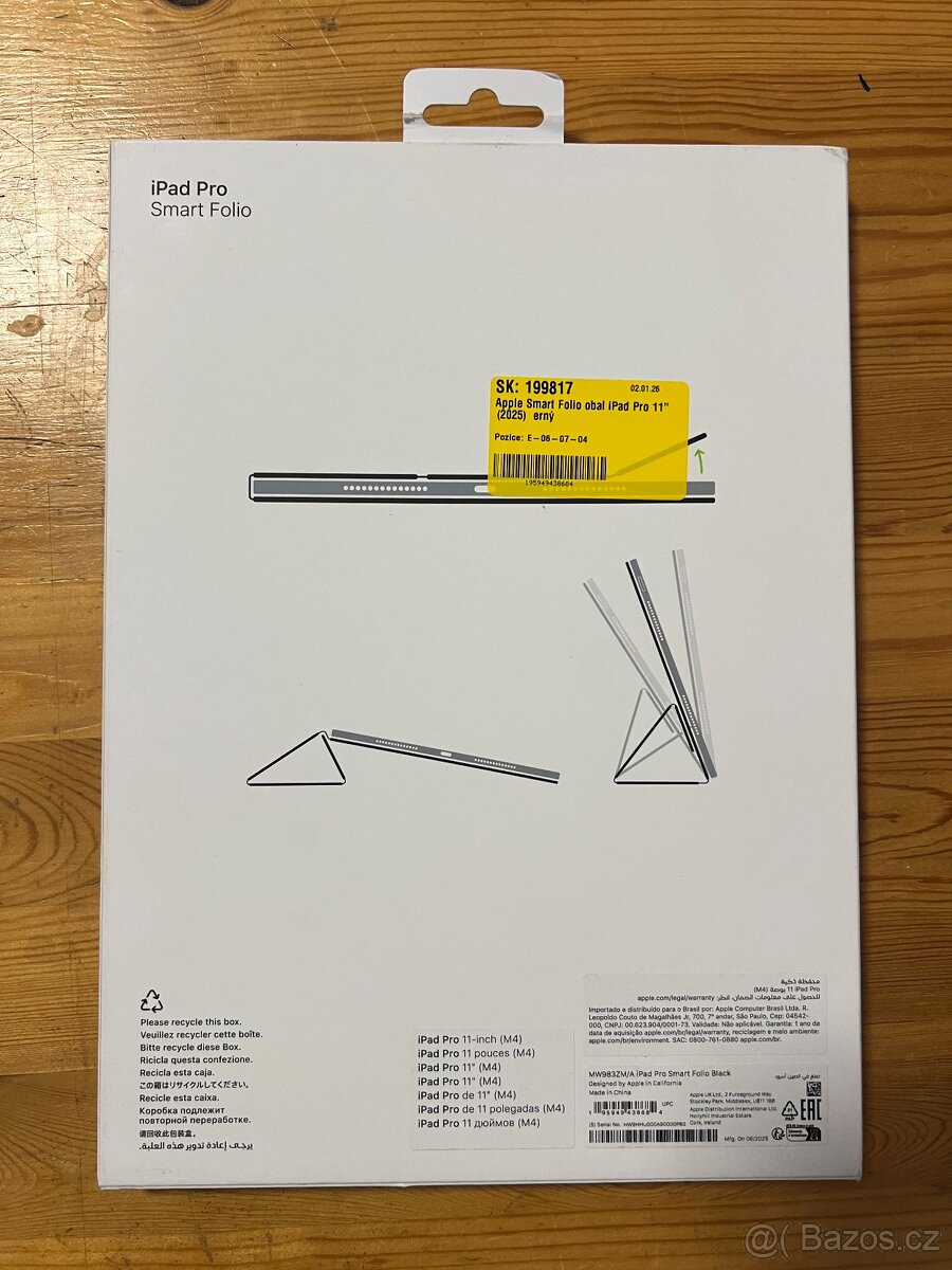 Předmět: Apple Smart Folio pro iPad Pro 11" – NOVÉ, pouze r - 2