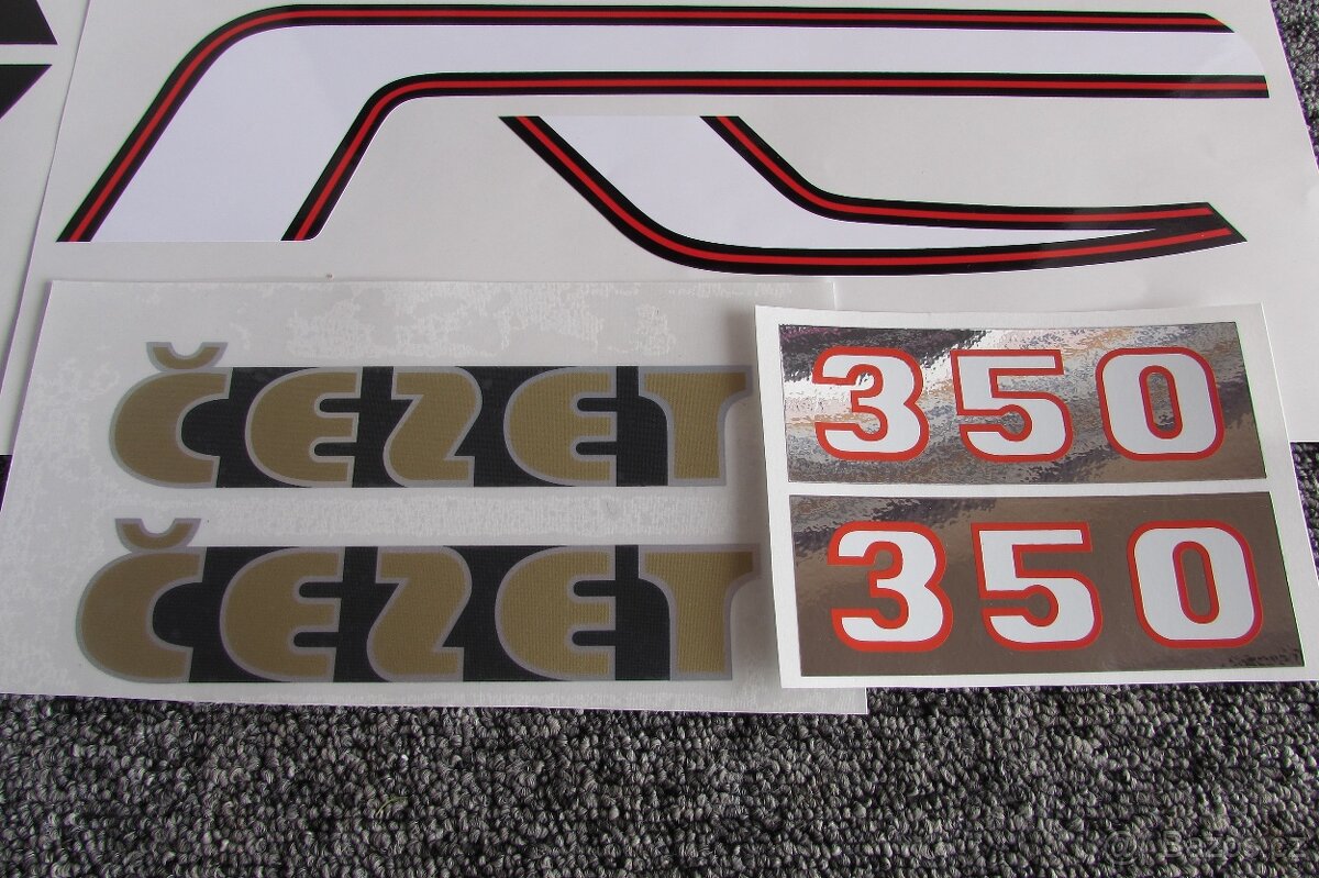 ČZ 350 472.6 sada samolepky - 2